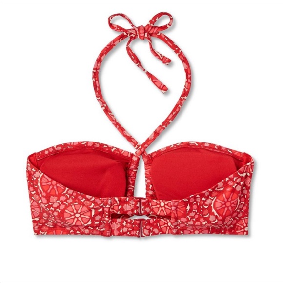 NWT Rhode for Target Zinnia Floral Print Bandeau Halter Bikini Top - Picture 7 of 7